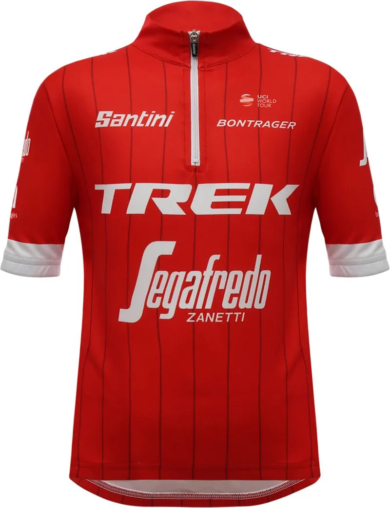 Santini Junior Trek Segafredo Short Sleeve Jersey Red 11